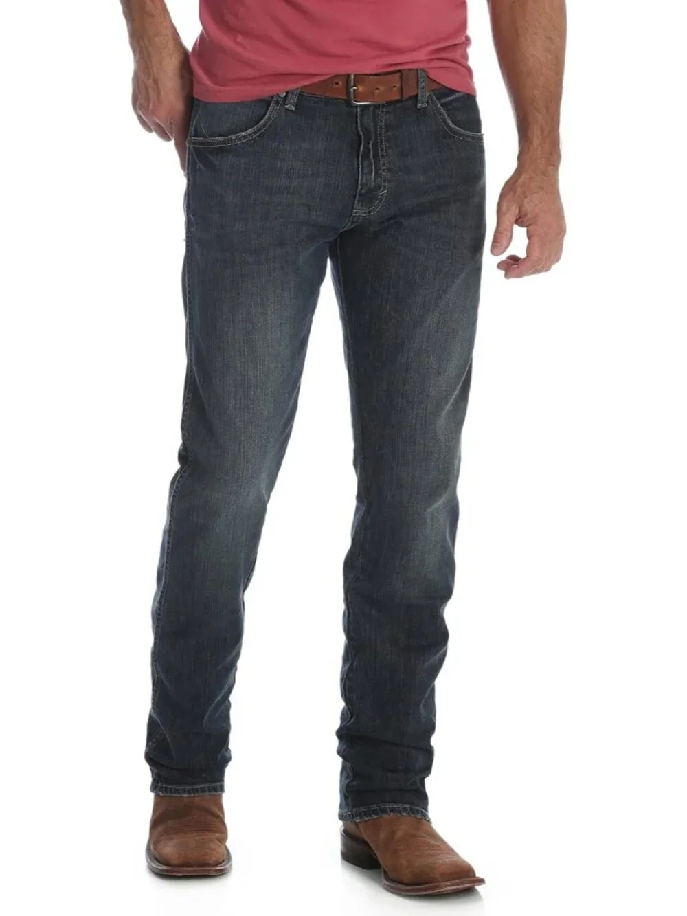 Mens Retro Slim Fit Straight Leg Jean